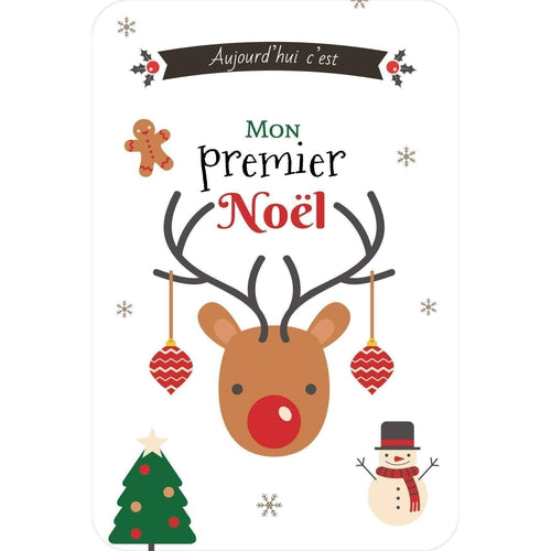 Carte Mon Premier Noël Renne de Noël Omade Creation