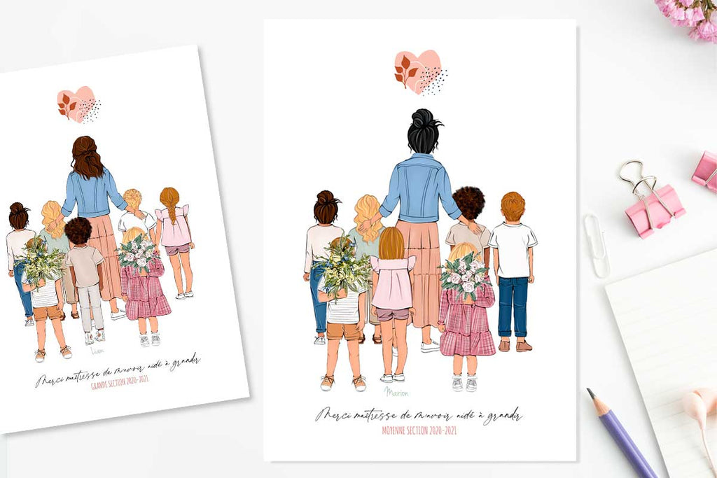 Cadeaux de Fin d'Année : Offrez un Portrait Personnalisé à votre Maîtresse