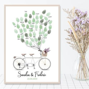 Affiche empreinte digitale personnalisée mariage