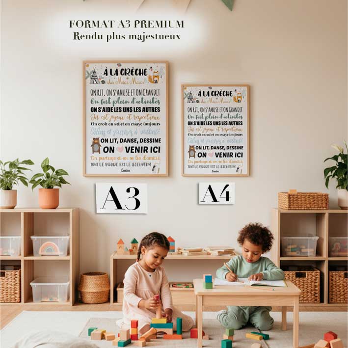 Affiche crèche Merci La Crèche !