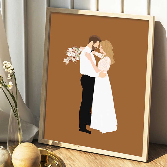 Portrait de mariage personnalisé