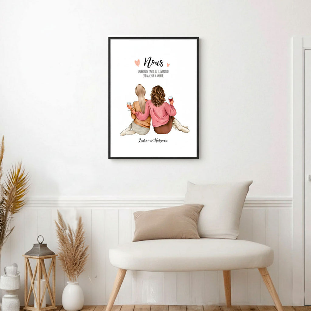 Portrait Meilleure Amie Assise