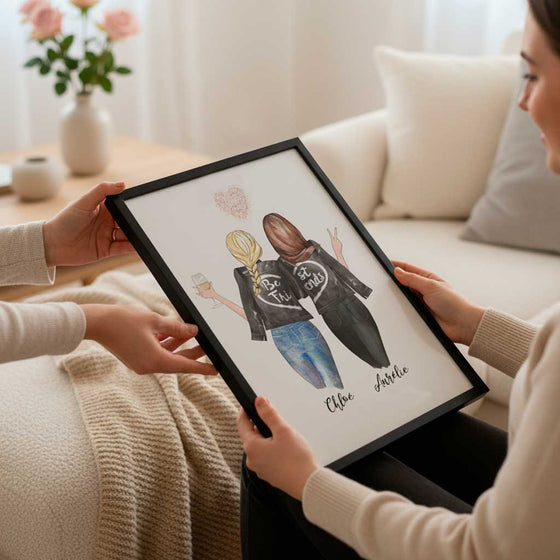 Portrait Meilleure Amie Coeur