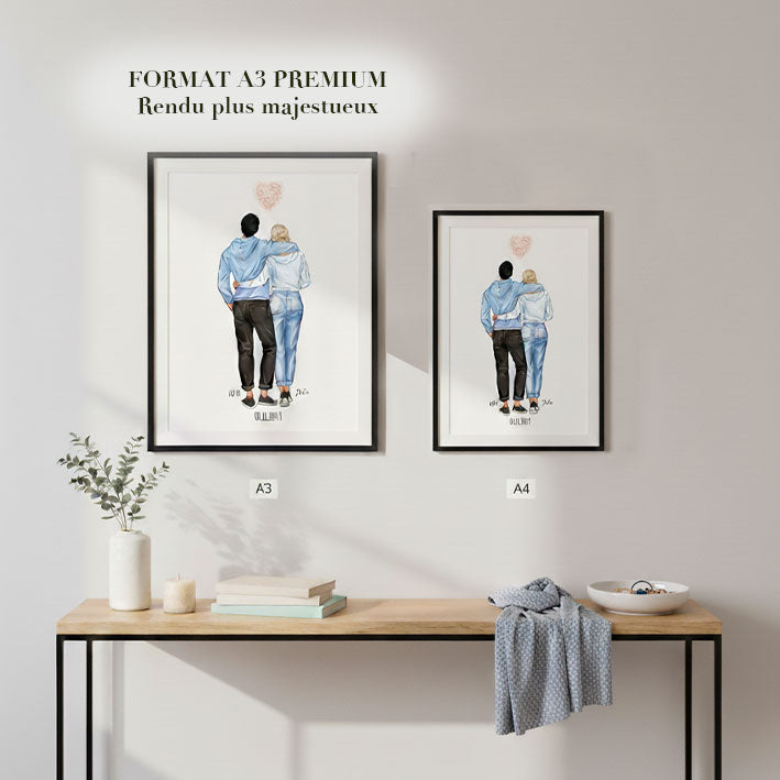 Portrait couple Coeur