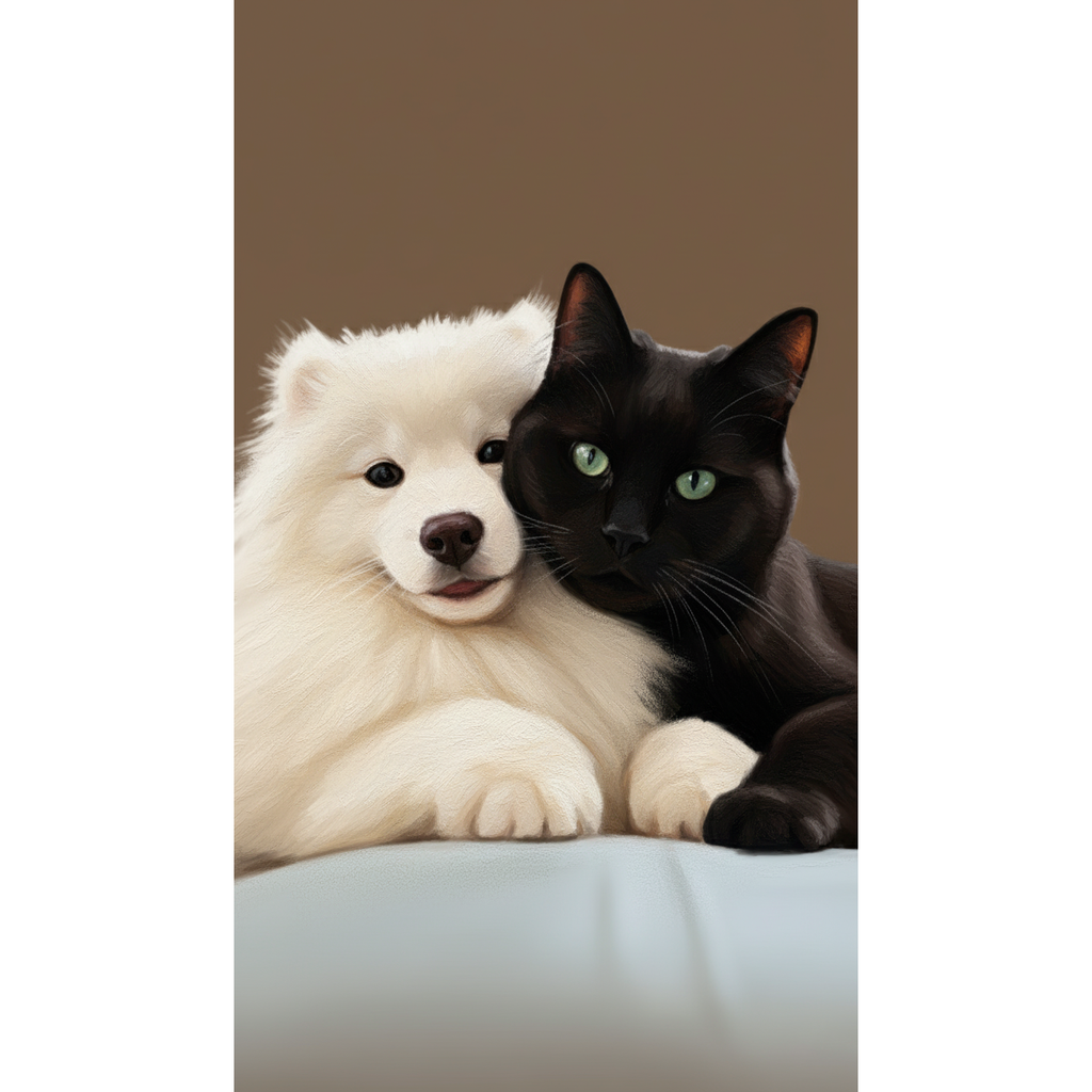 Portrait personnalisé de votre chat – illustration Chat