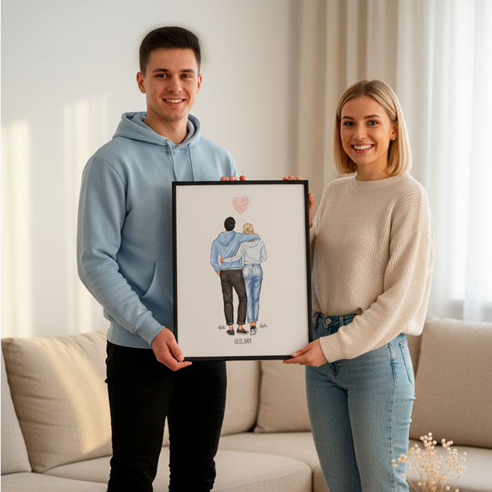 Portrait couple Coeur