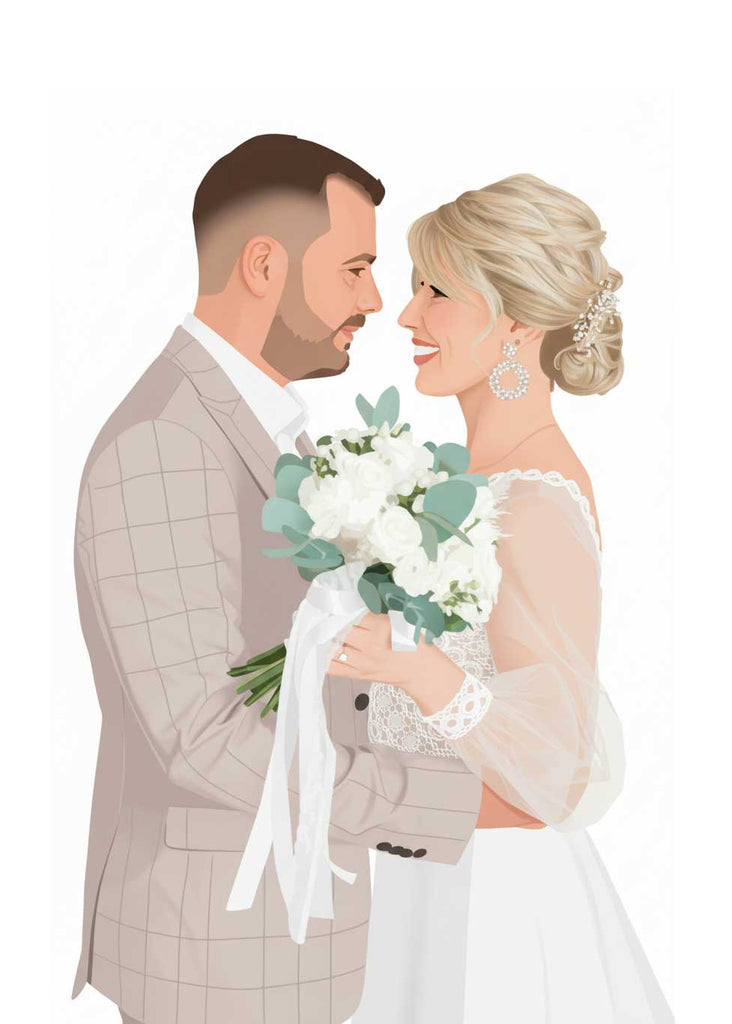 Pack Duo Promo — Arbre à empreintes Mariage + Portrait personnalisé des Mariés