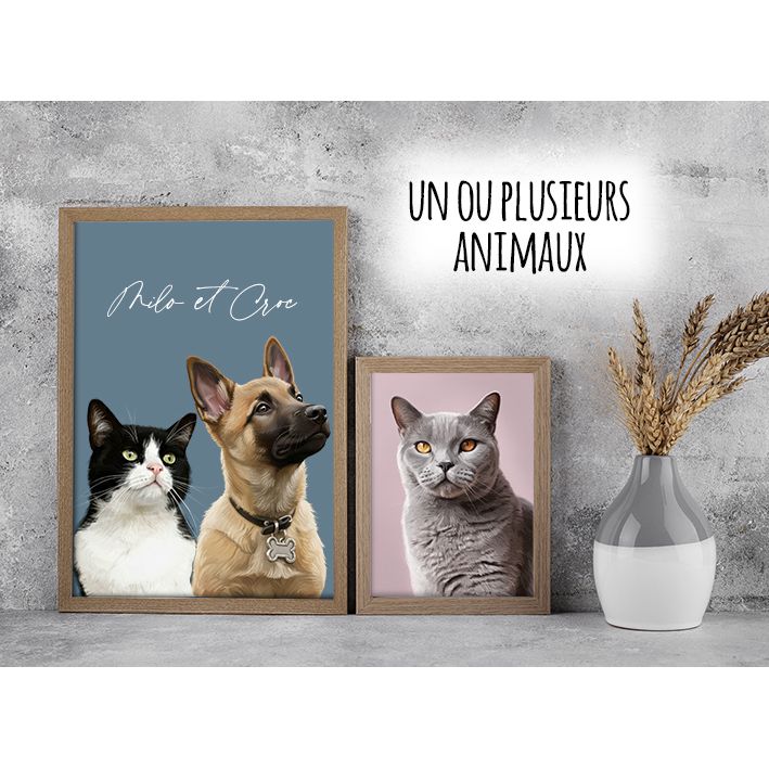 Portrait personnalisé de votre chat – illustration Chat