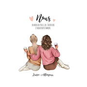 Portrait Meilleure Amie Assise