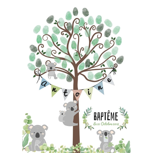 Arbre à empreintes Koala