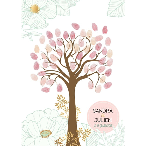 Arbre à empreintes mariage Omade Création