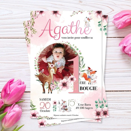 Lot De 12 Invitations Anniversaire – Papillons – Cartes + Autocollants + Enveloppes – Pour Fille Ou Garçon
