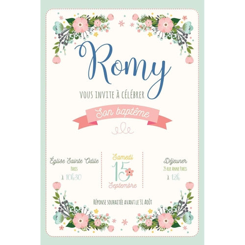 Kit 10 cartes simples d'invitation / Faire-part en français pour anniversaire, mariage, baptême, communion -thème champêtre pour 10 invités (KIT=10 cartons d invitation 10 enveloppes 10 stickers Kit 10 cartes simples d'invitation / Faire-part en français pour anniversaire, mariage, baptême, communion -thème champêtre pour 10 invités (KIT=10 cartons d invitation 10 enveloppes 10 stickers