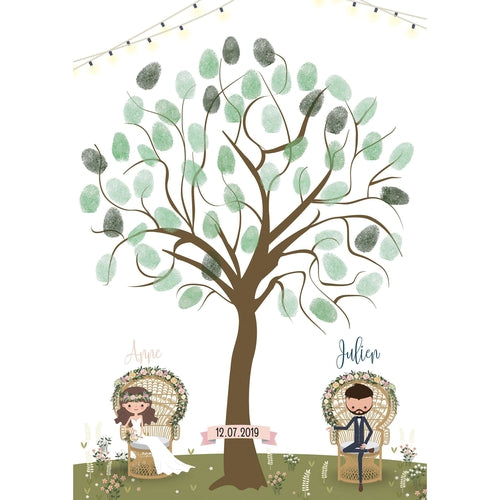 Arbre à empreintes mariage Omade.shop