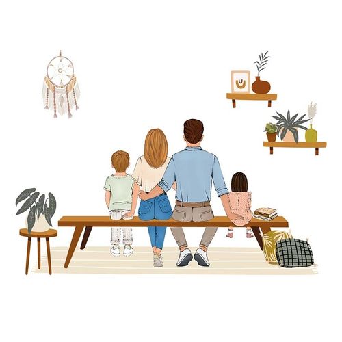 Portrait de Famille Personnalisé